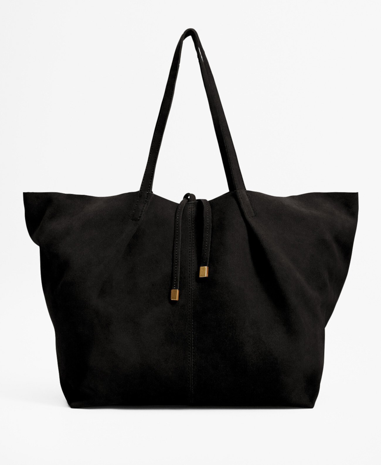 Женская кожаная сумка-шоппер MANGO