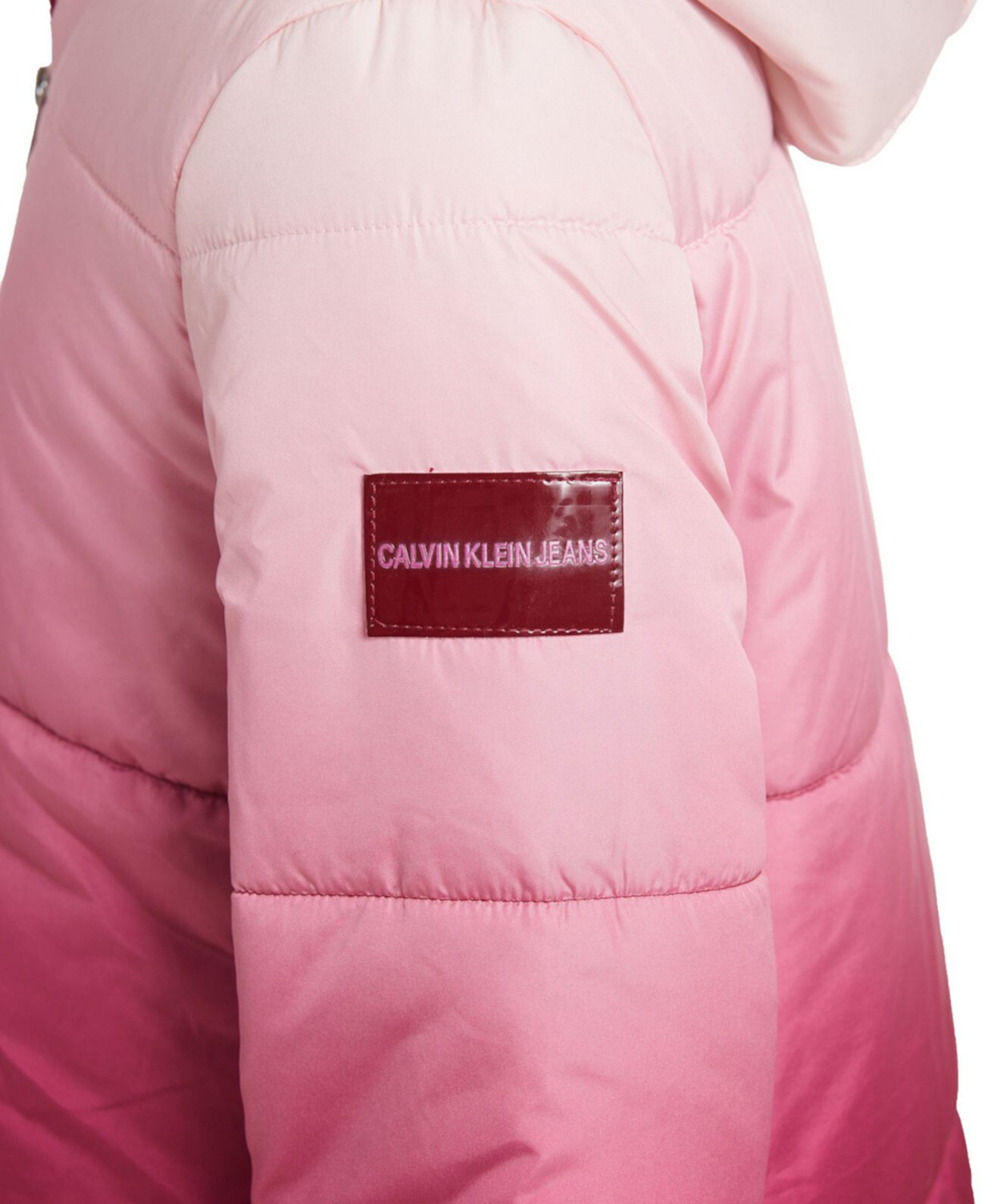 Стеганая куртка с капюшоном Little Girls Hombre Calvin Klein
