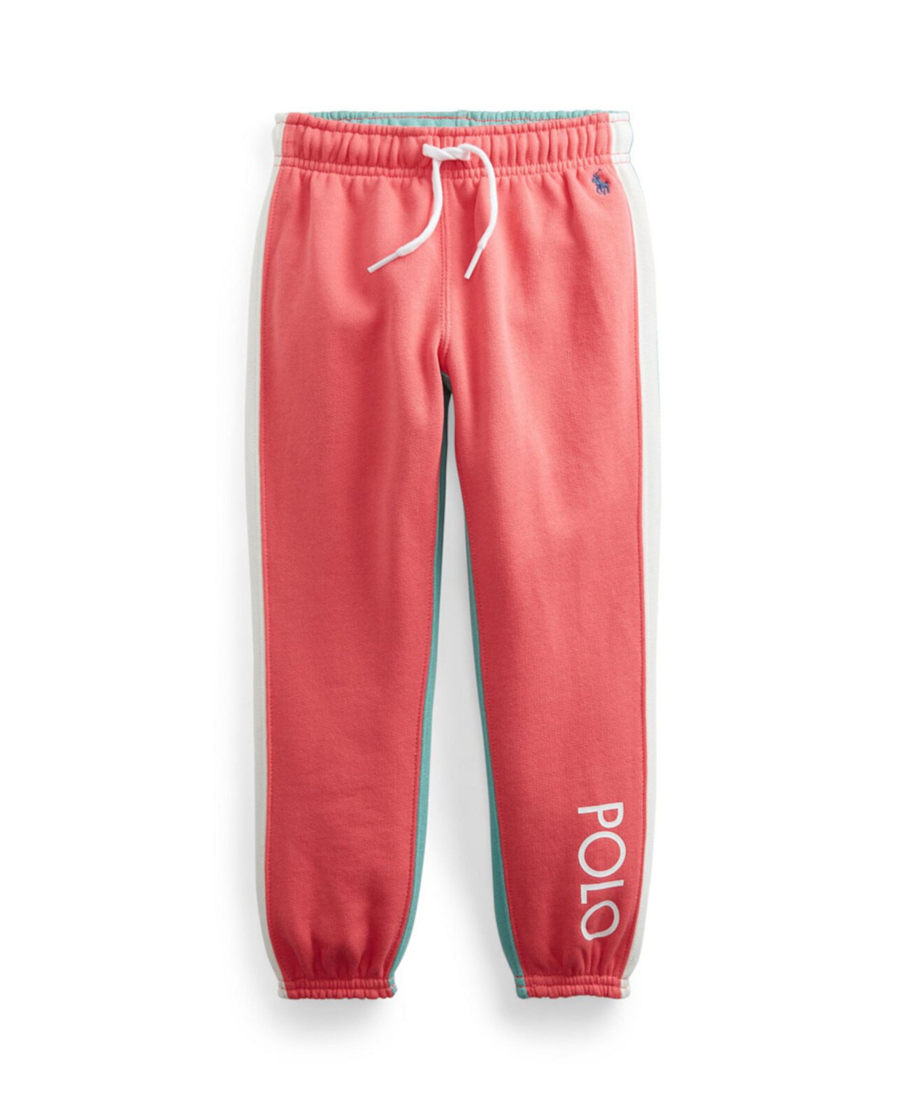 Флисовые брюки-джоггеры с цветными блоками для девочек Ralph Lauren