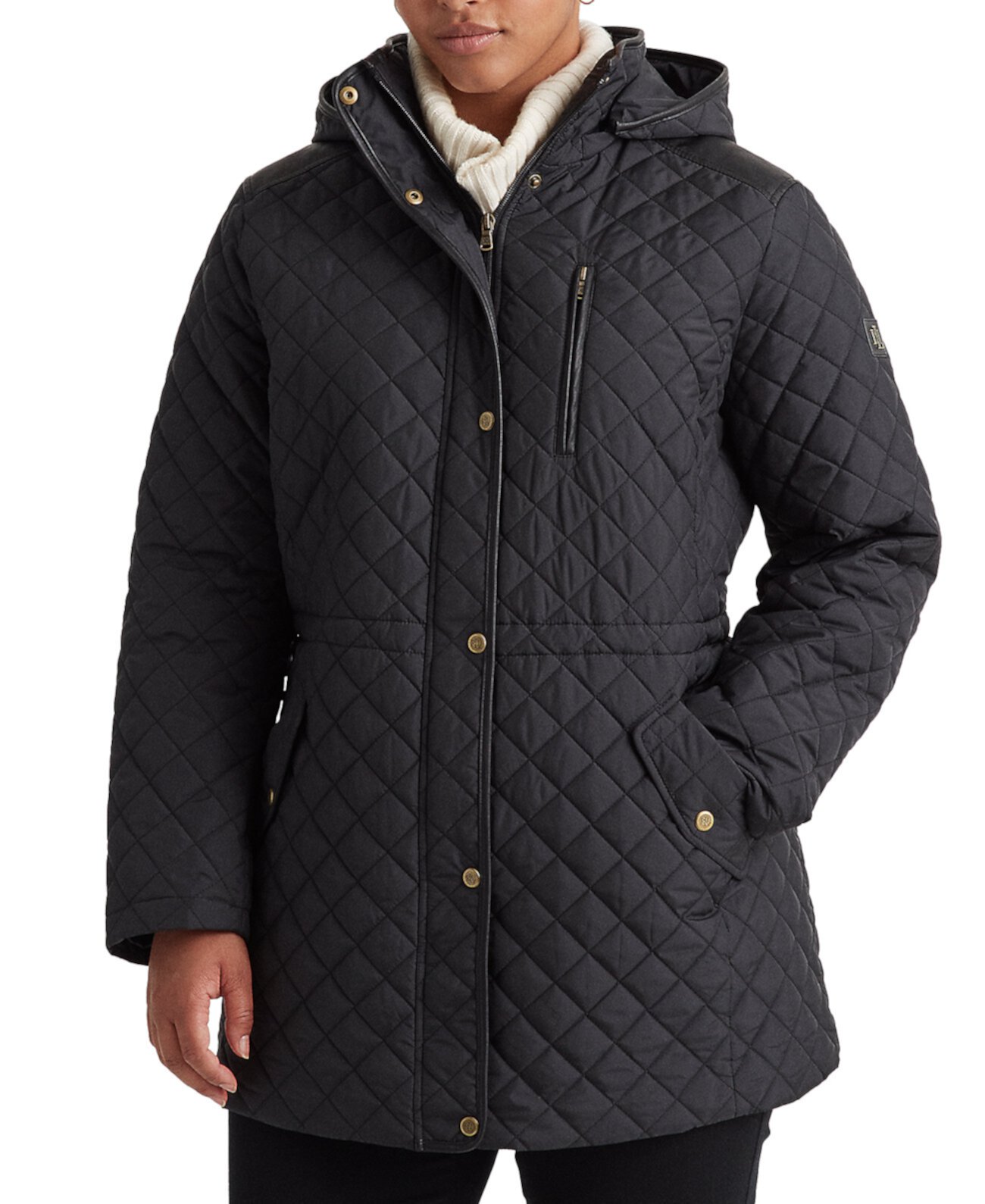 Стеганое пальто-анорак с капюшоном большого размера, созданное для Macy's Ralph Lauren
