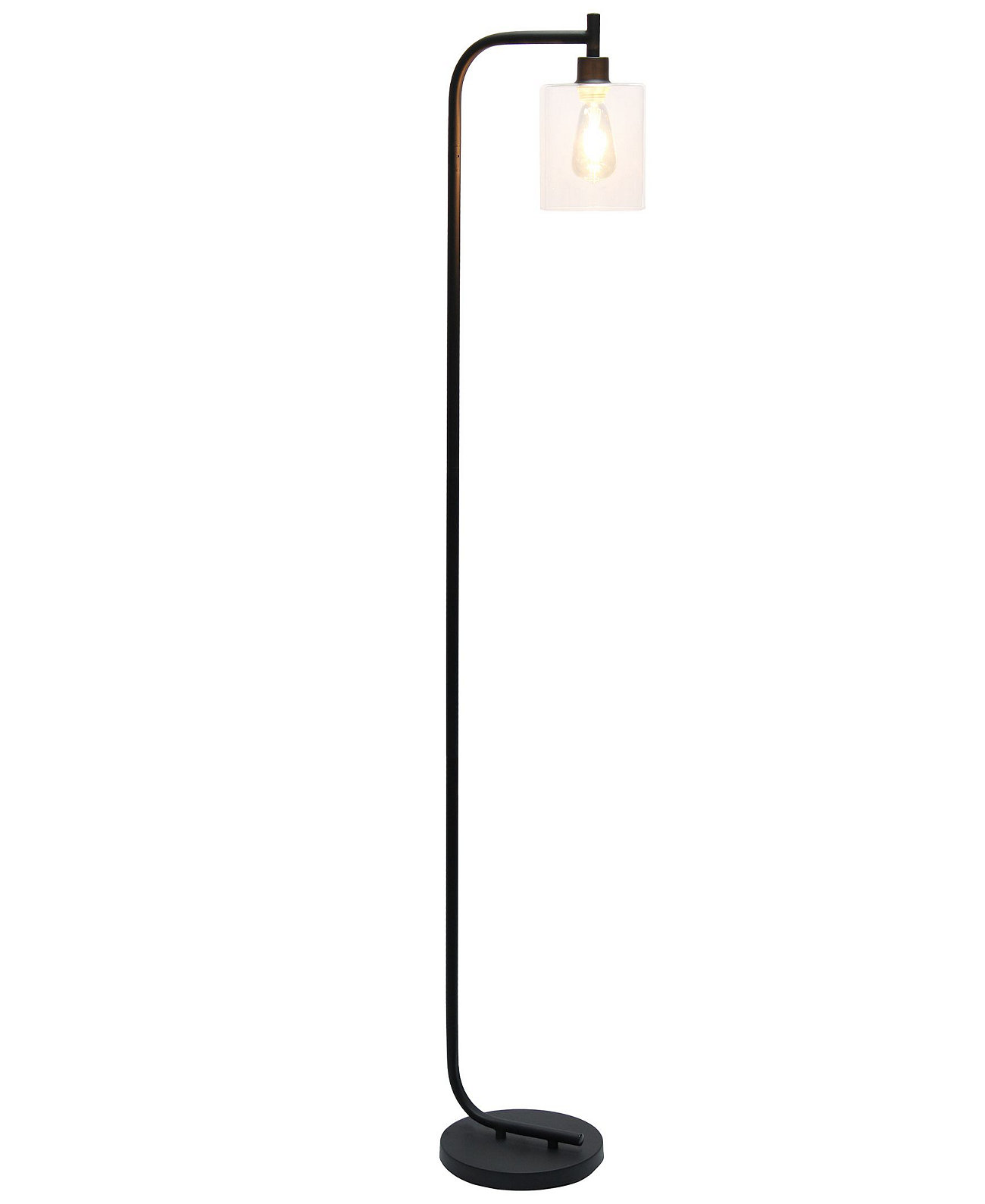 Торшер Modern Lantern со стеклянным плафоном Simple Designs