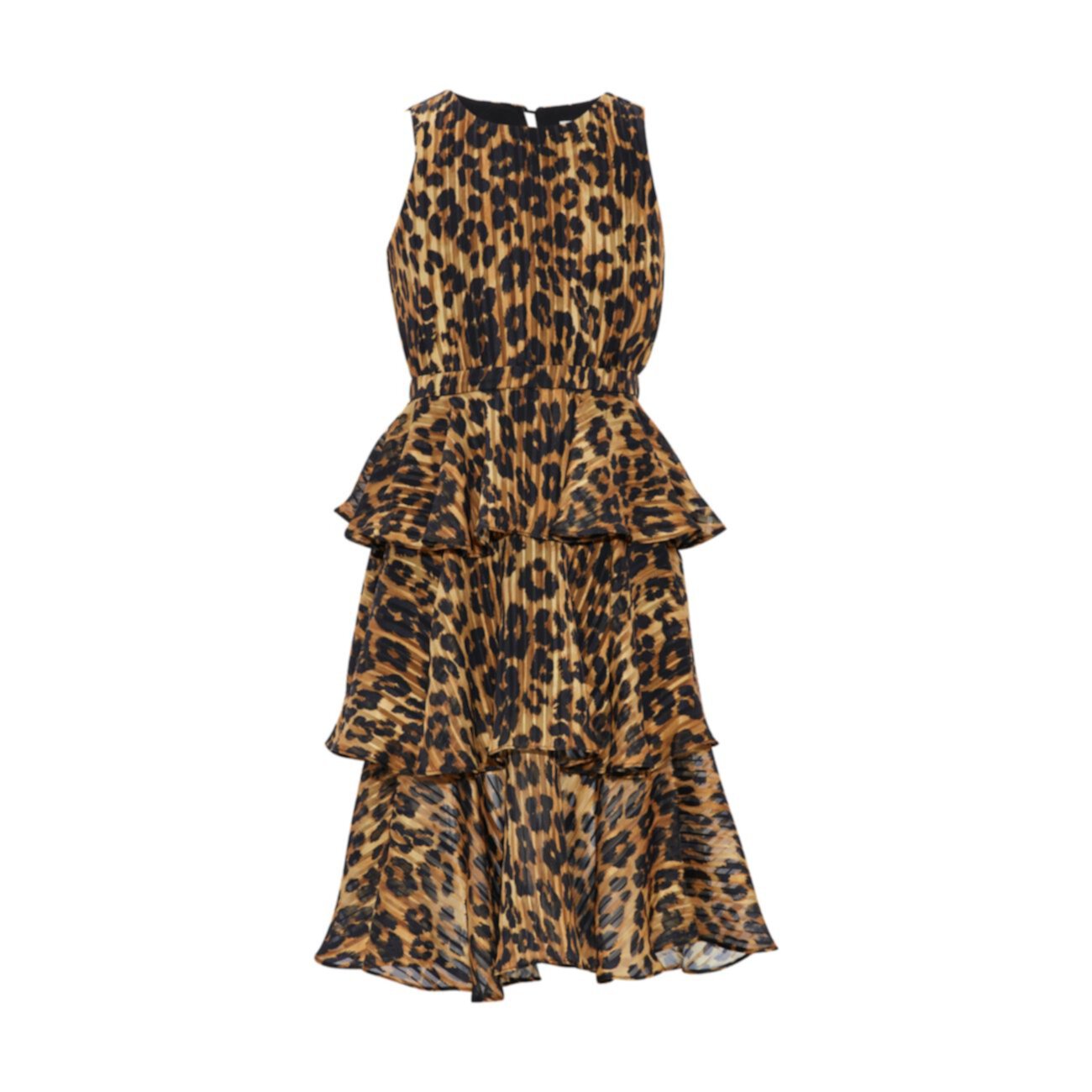 Многослойное макси-платье с принтом гепарда Emiliana для девочек Milly Minis