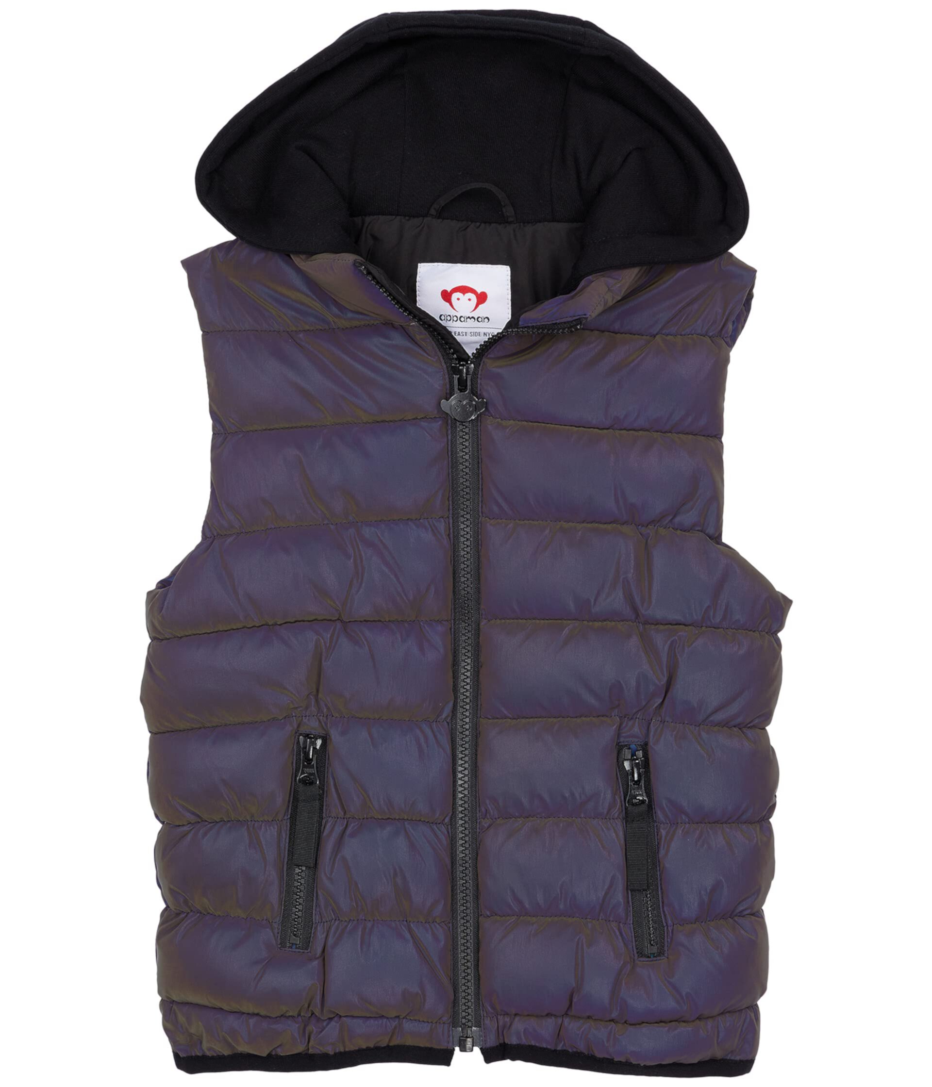 Apex Reflective Puffy Vest w/ Hood (Toddler/Little Kids/Big Kids) Appaman