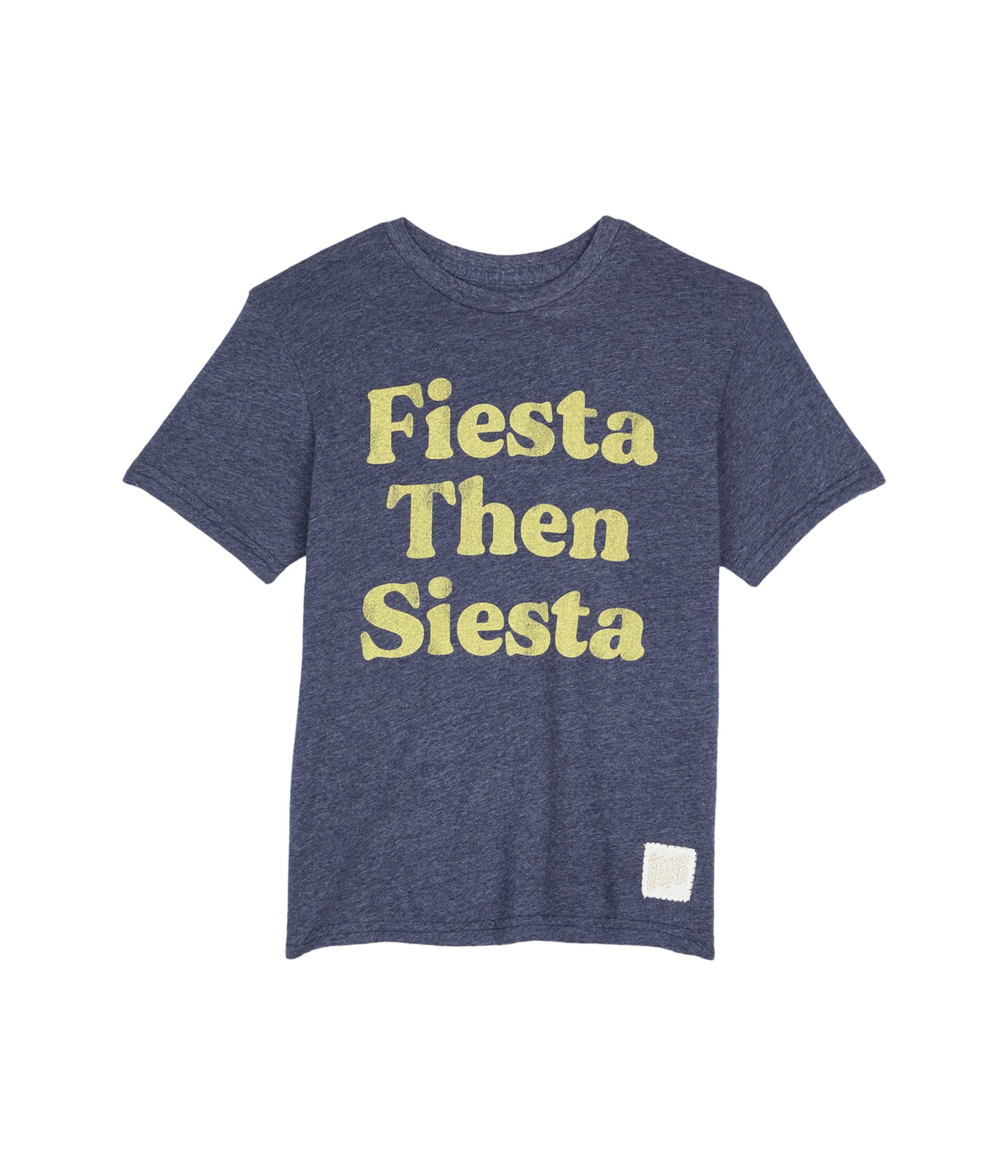 Футболка с круглым вырезом Tri-Blend Fiesta Then Siesta (для малышей) The Original Retro Brand Kids