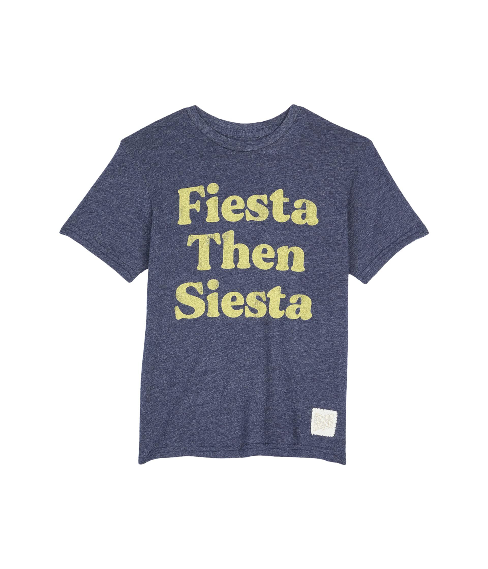 Футболка с круглым вырезом Tri-Blend Fiesta Then Siesta (для детей младшего и школьного возраста) The Original Retro Brand Kids