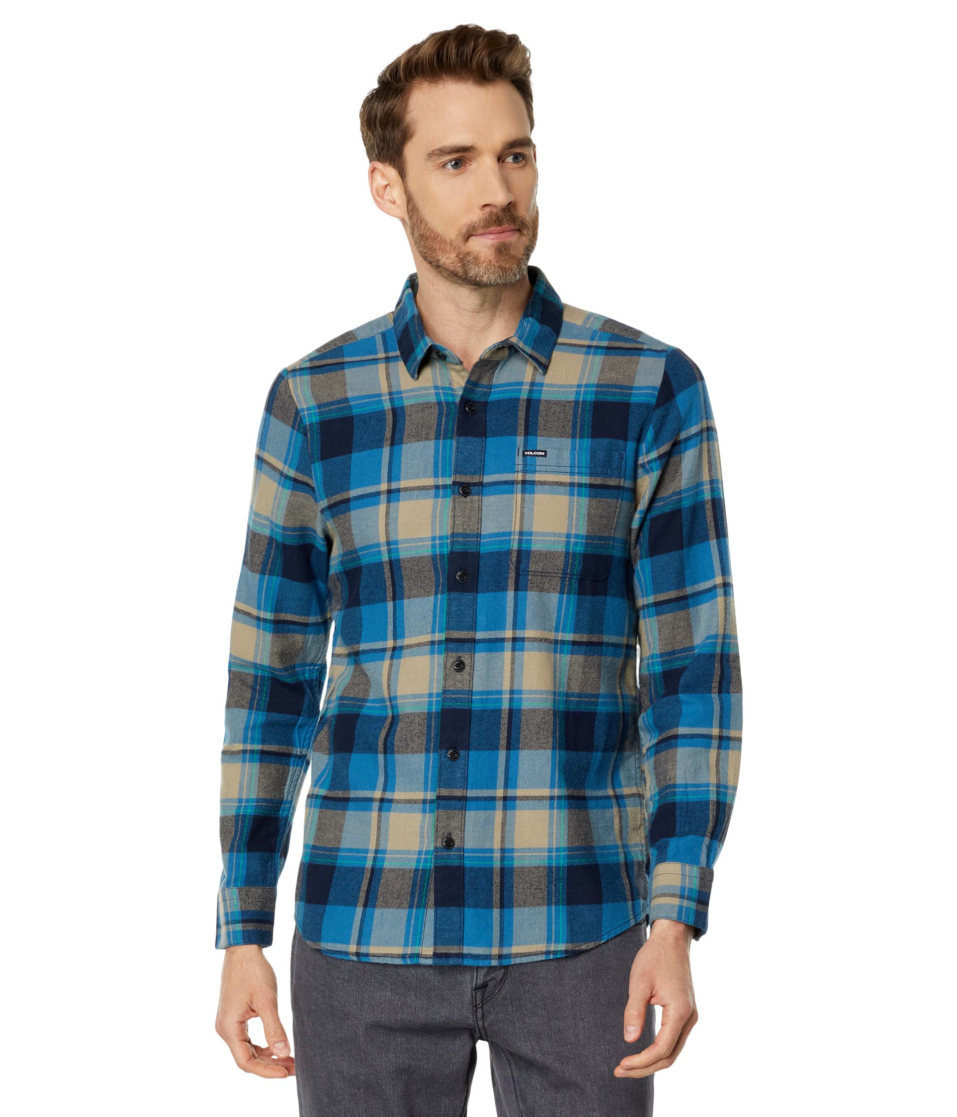 Caden Plaid Long Sleeve Volcom