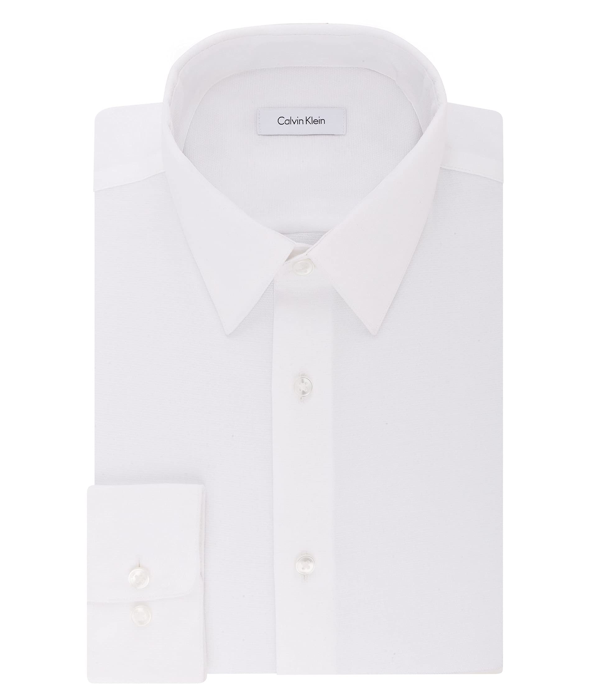 Мужская Рубашка для Делового Образа Calvin Klein из Несминаемой Ткани с Растяжкой Calvin Klein