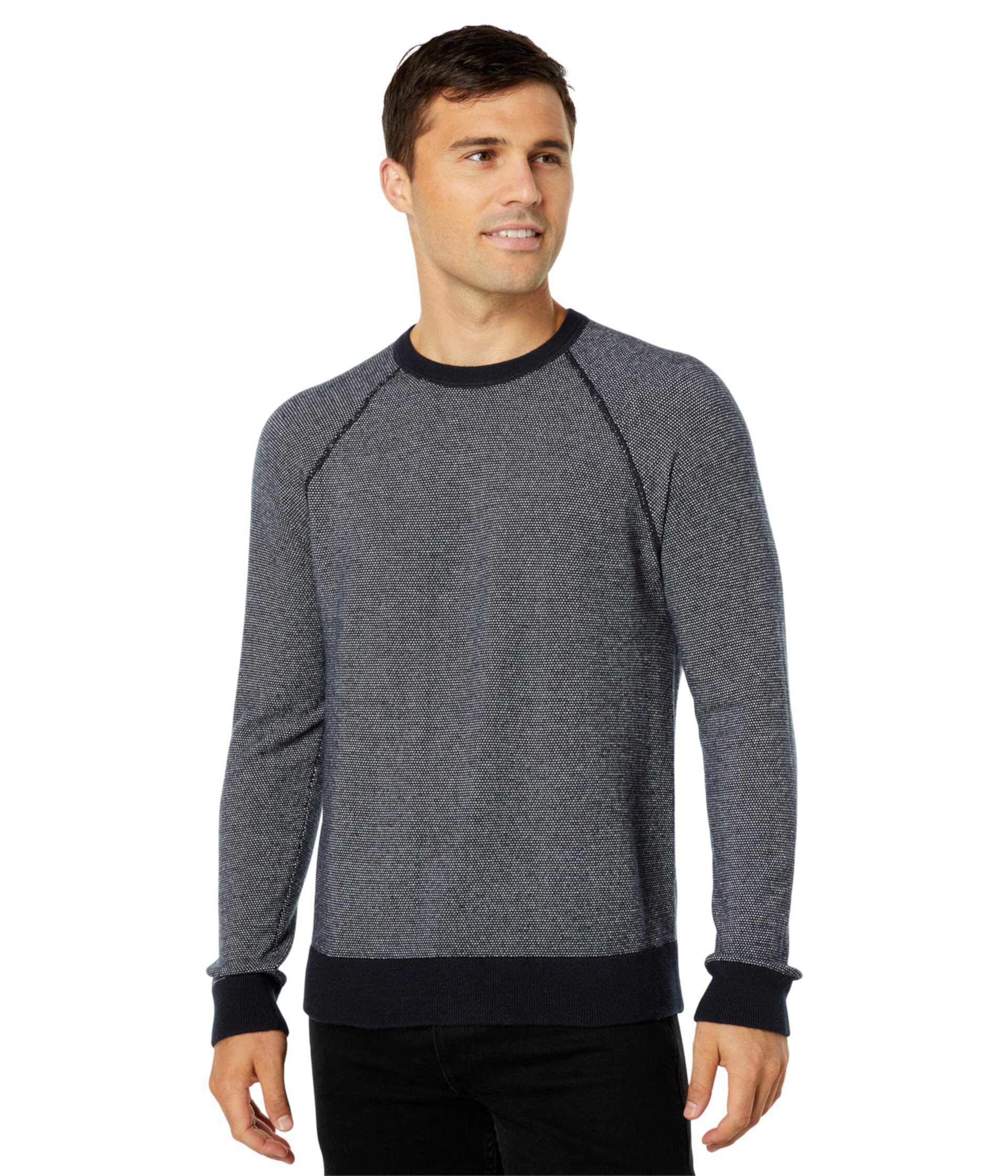 Мужской Свитер Vince Birdseye Raglan Long Sleeve Crew Vince