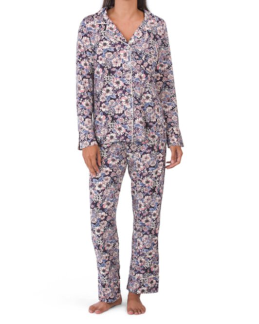 Пижамный комплект с длинным рукавом и цветочным узором Thalia Sodi