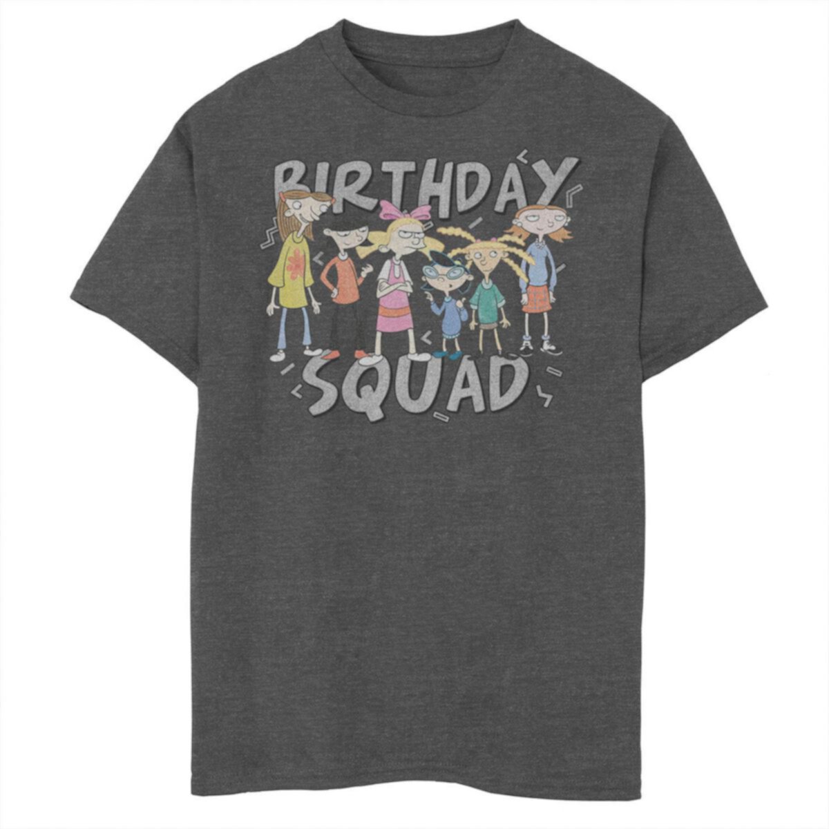 Футболка для мальчиков 8-20 Nickelodeon Hey Arnold Birthday Squad Group Shot с графическим рисунком Nickelodeon
