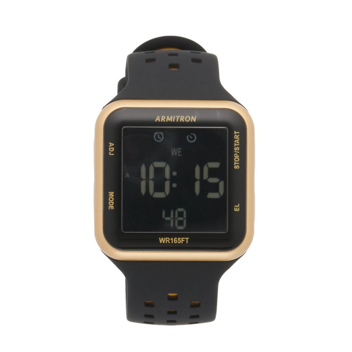 Мужские цифровые часы Armitron Pro Sport с золотым и черным ЖК-дисплеем - 40-8417GBK Armitron