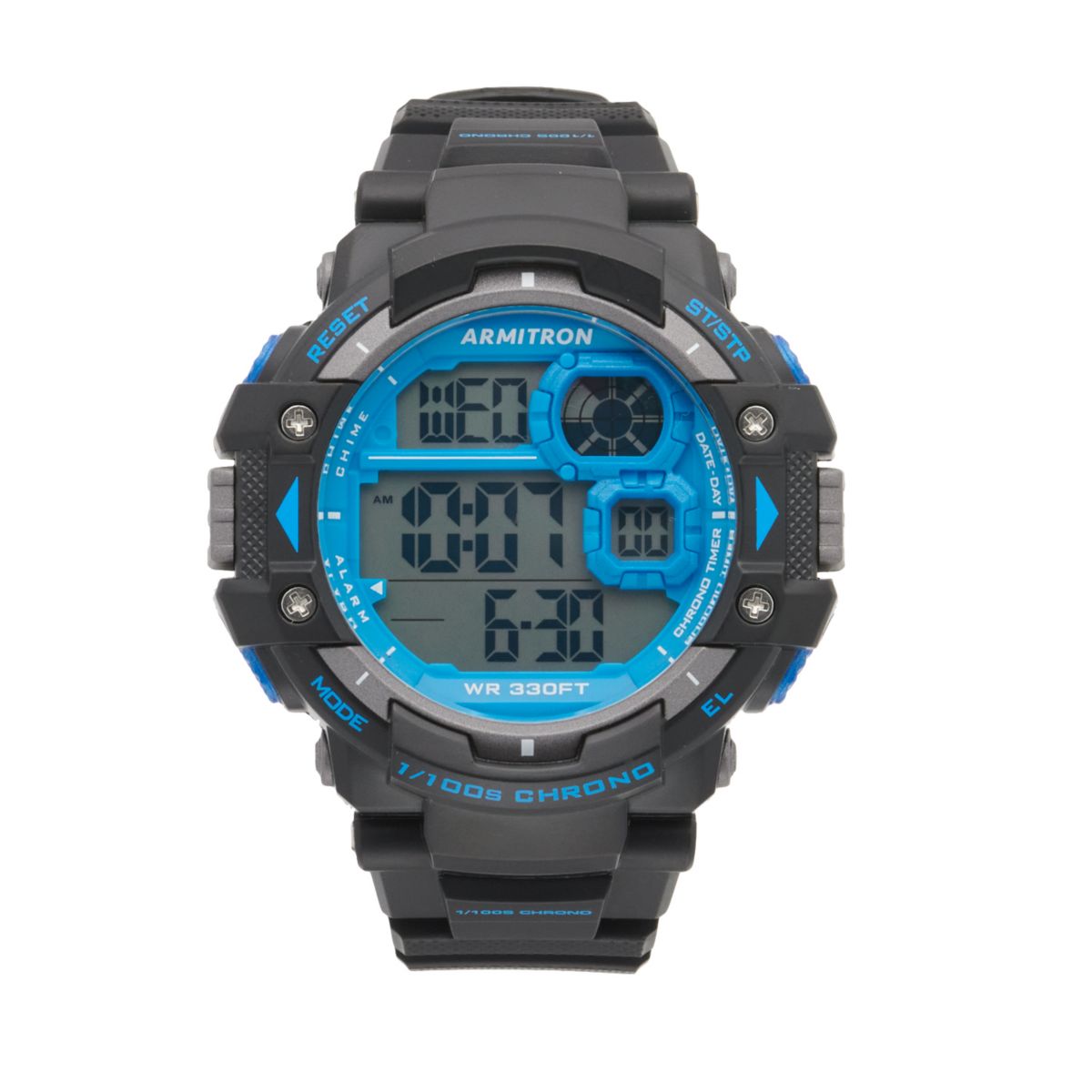 Мужские часы Armitron Pro Sport Blue с цифровым хронографом - 40-8309BLU Armitron
