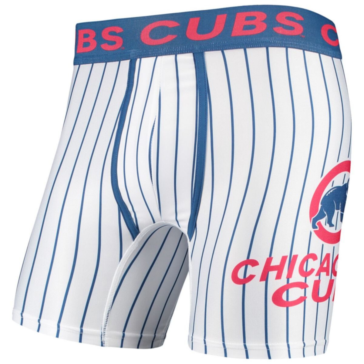 Мужские белые боксеры Concepts Sport в тонкую полоску Chicago Cubs Unbranded