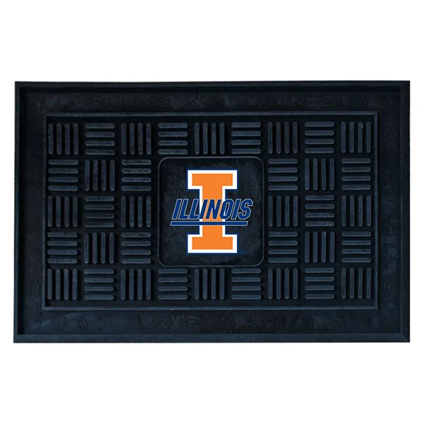 Прочный текстурированный входной коврик Illinois Fighting Illini, 48 х 76 см, из винила Fanmats