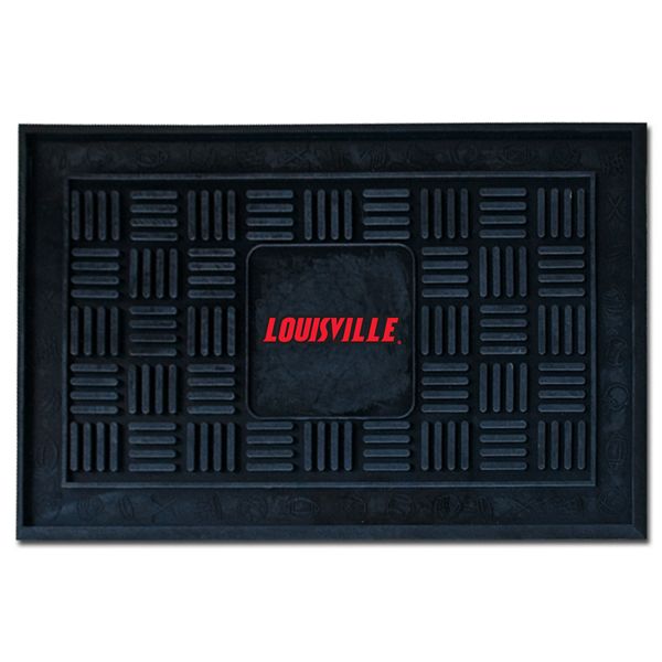 Текстурированный виниловый коврик для двери с логотипом Louisville Cardinals, 48 см x 76 см Fanmats