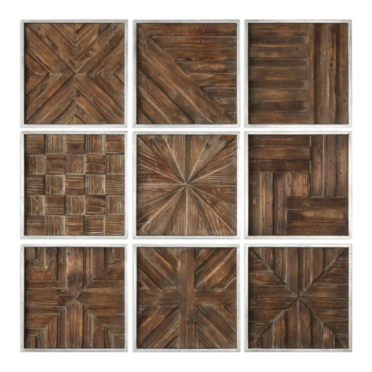 Наивысший деревянный декор для стен (набор из 9 шт.) Uttermost