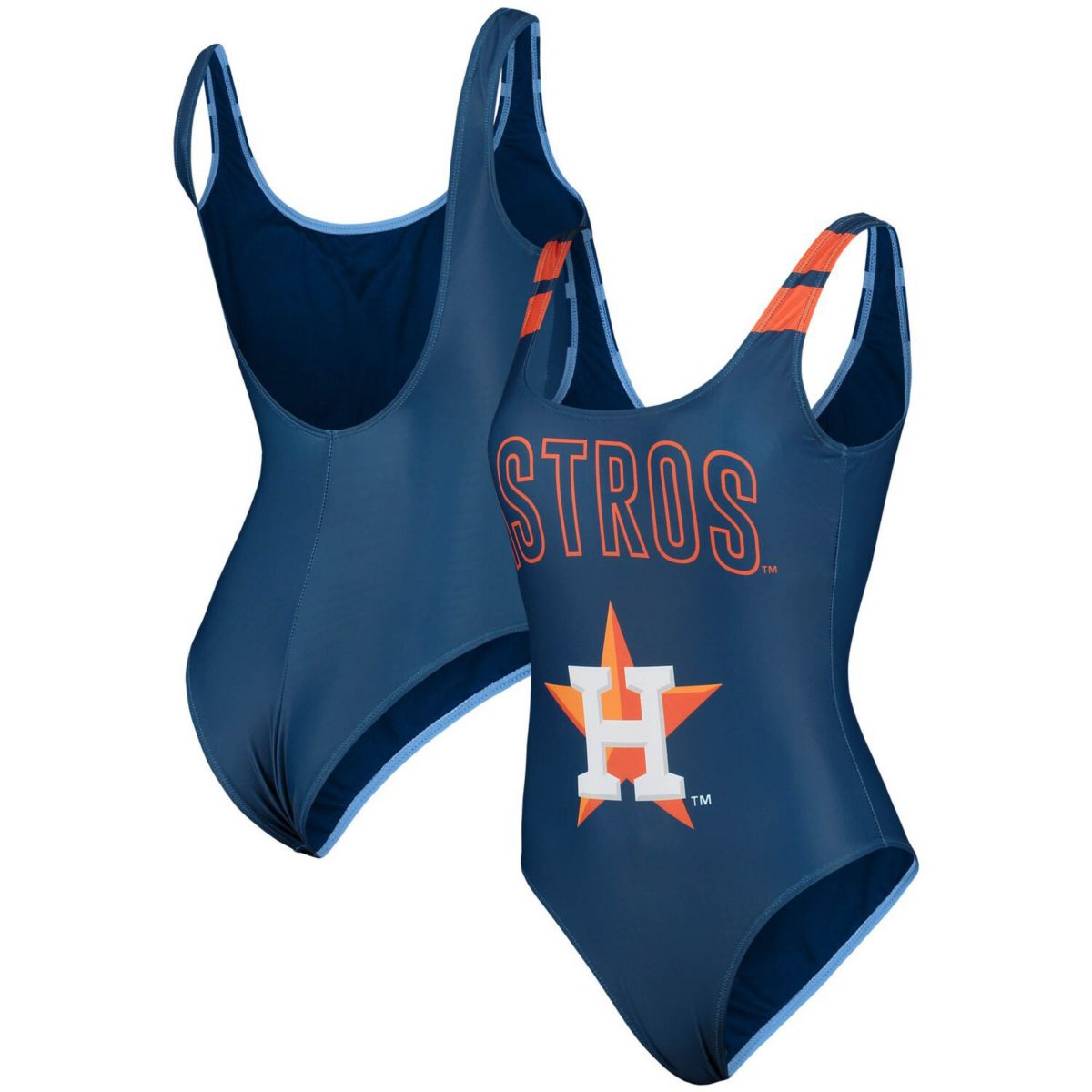 Женский сплошной купальный костюм FOCO Navy Houston Astros Unbranded