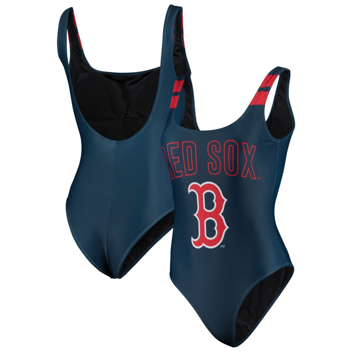 Женский сплошной купальный костюм FOCO Navy Boston Red Sox Unbranded