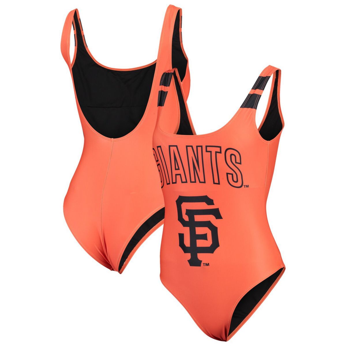Женский сплошной купальный костюм FOCO Orange San Francisco Giants Unbranded
