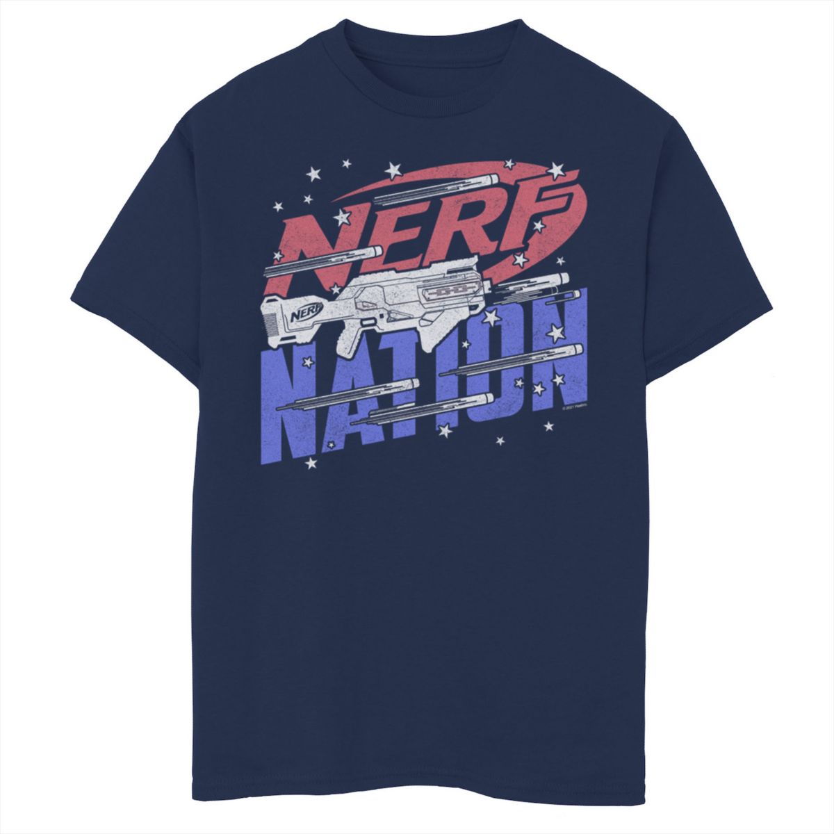 Футболка с тематическим логотипом и графическим рисунком Nerf Nation Americana для мальчиков 8-20 Nerf