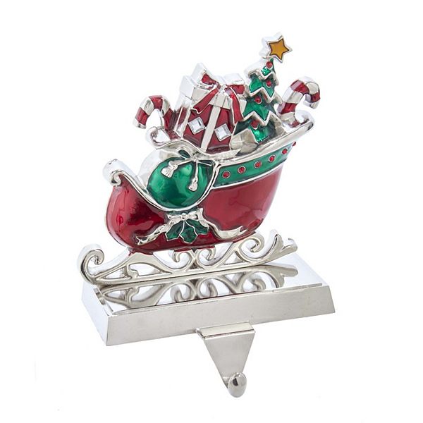 Kurt Adler Santa Sleigh Christmas Stocking Hanger Kurt Adler