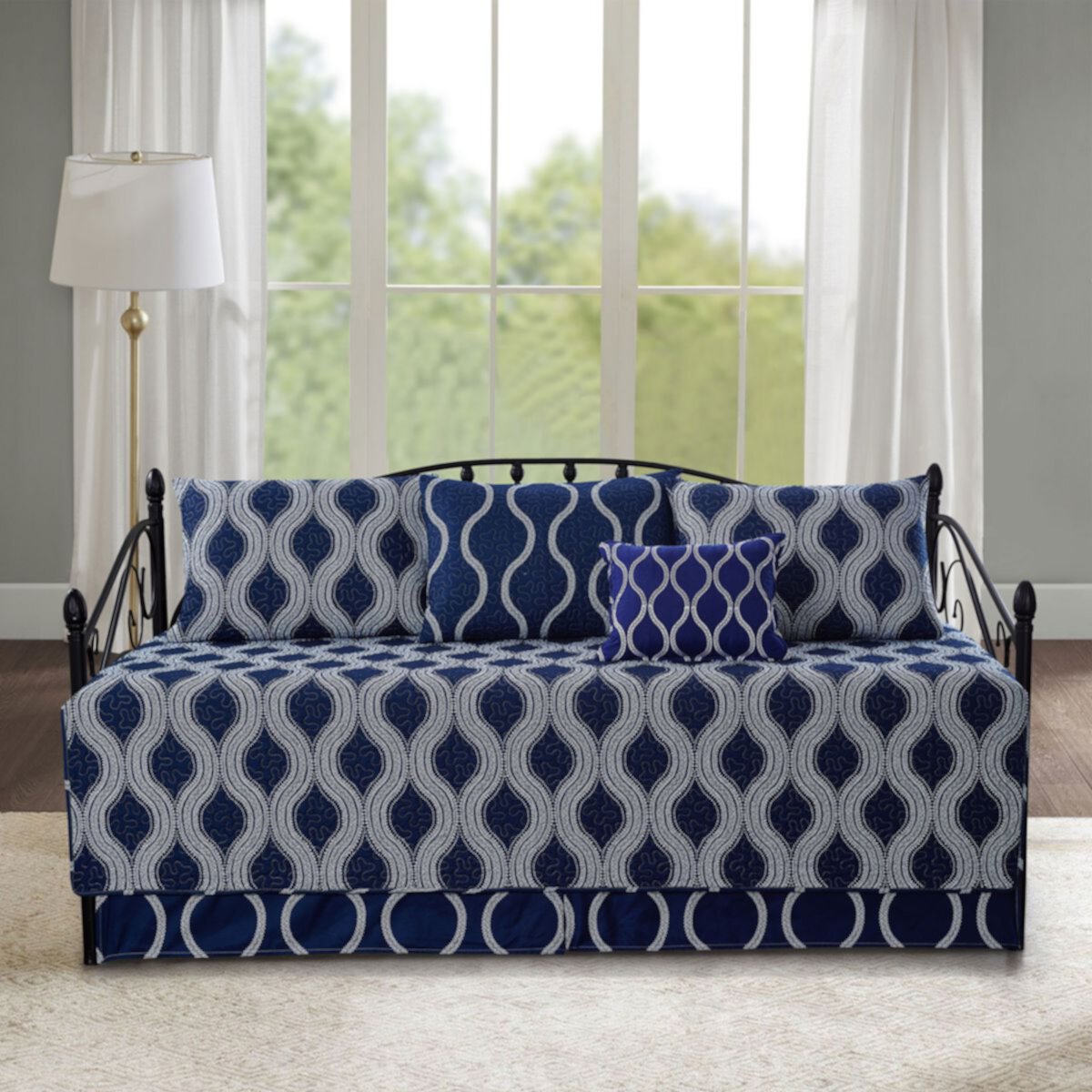 Charleston Prints 6-Piece Quilted Daybed Serenta