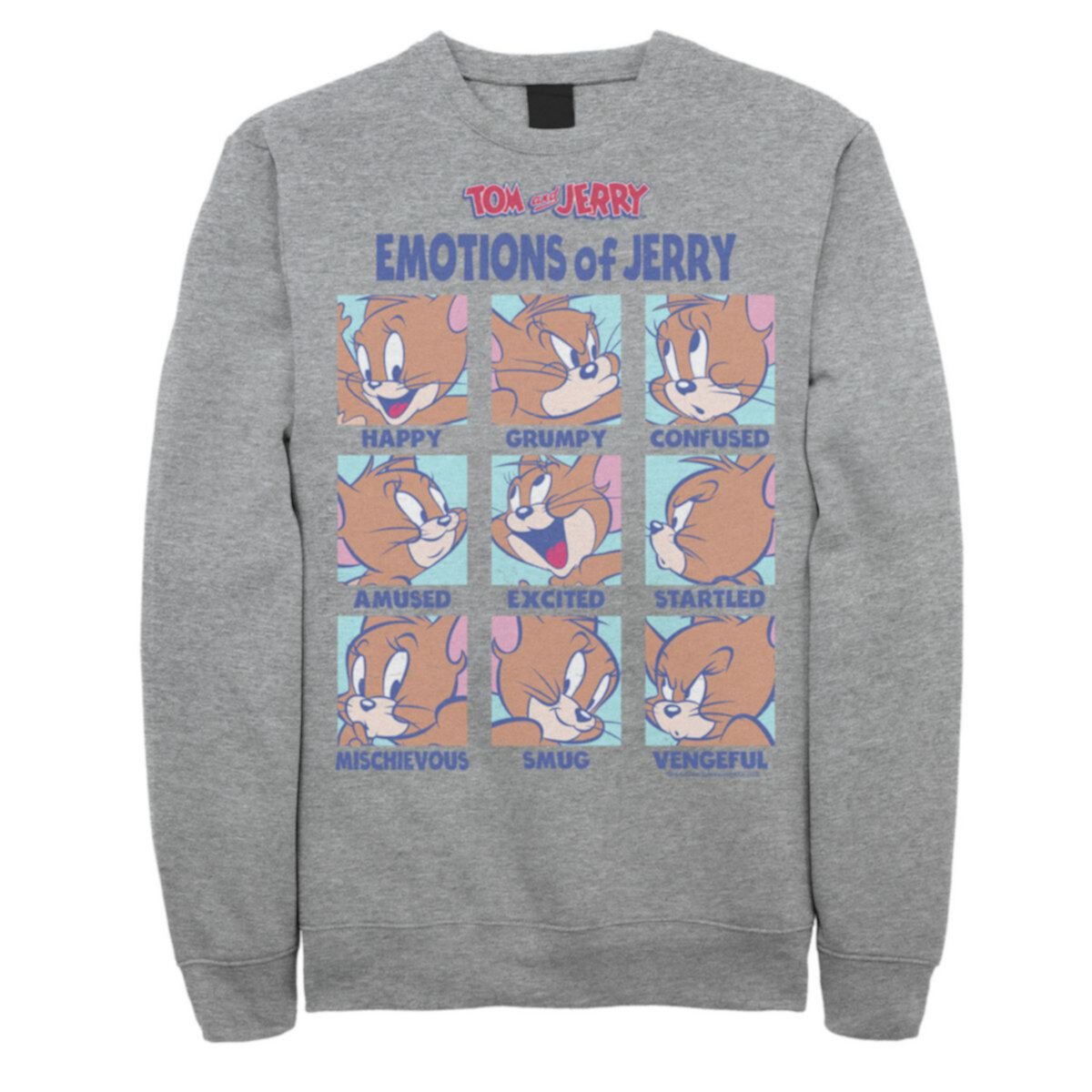 Мужская толстовка Tom And Jerry Emotions Of Jerry Box Up Licensed Character