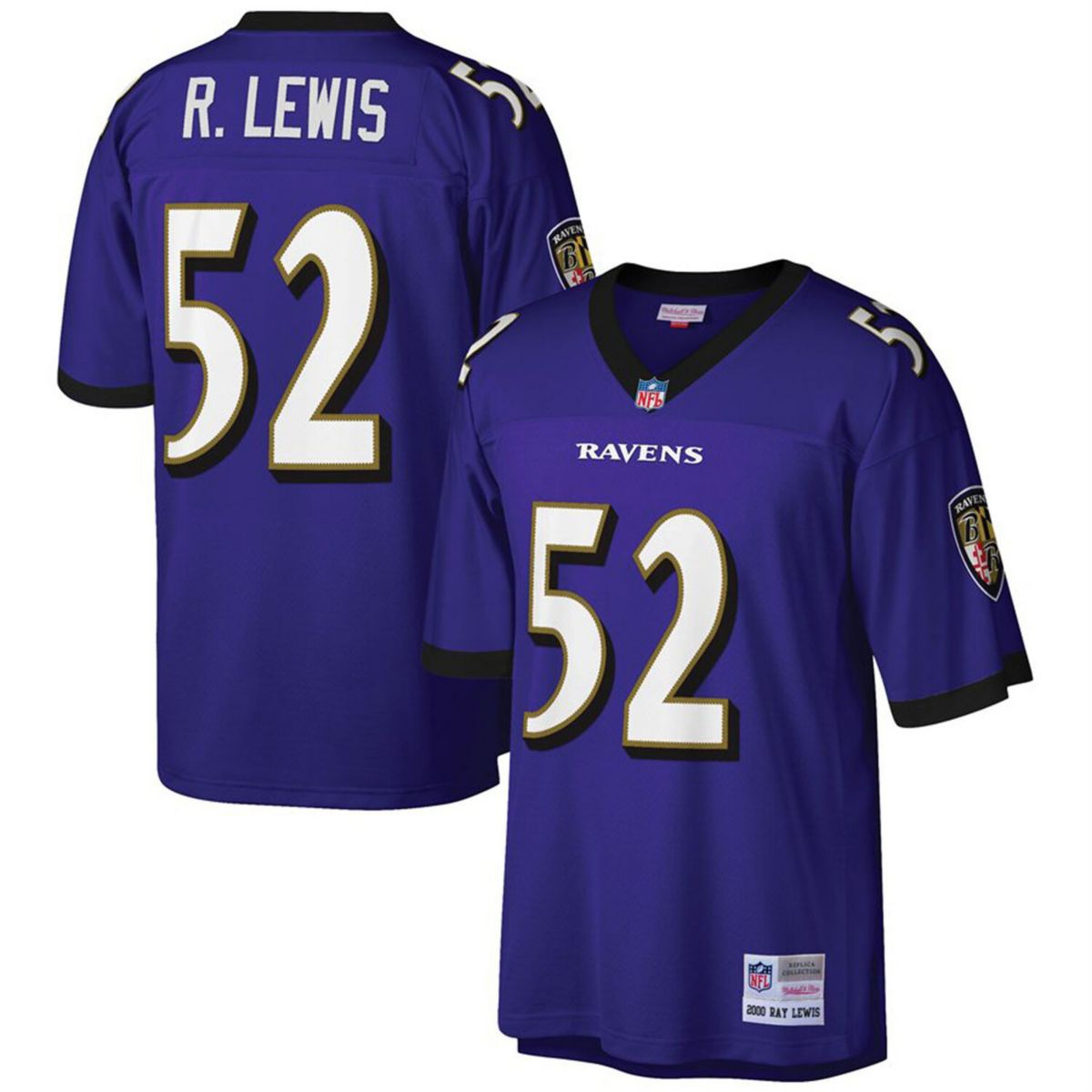 Мужская Футболка Mitchell & Ness Ray Lewis 2000 Retired Player Replica Jersey Mitchell & Ness