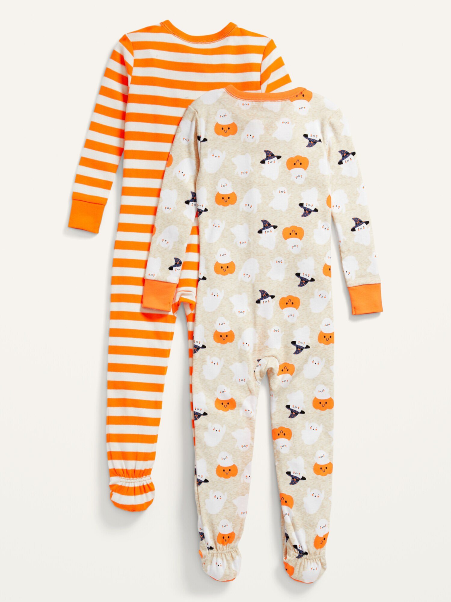 Комплект из двух сплошных пижам унисекс для малышей и малышей Footie Pajama Old Navy