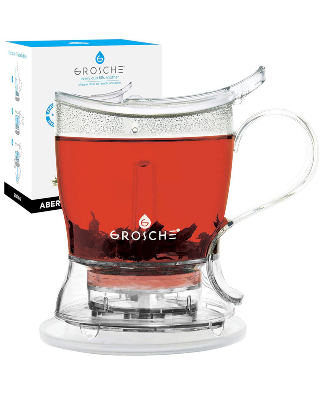 Aberdeen Smart Tea Maker and Tea Steeper, чайник с нижней дозировкой, 34 жидких унции Grosche