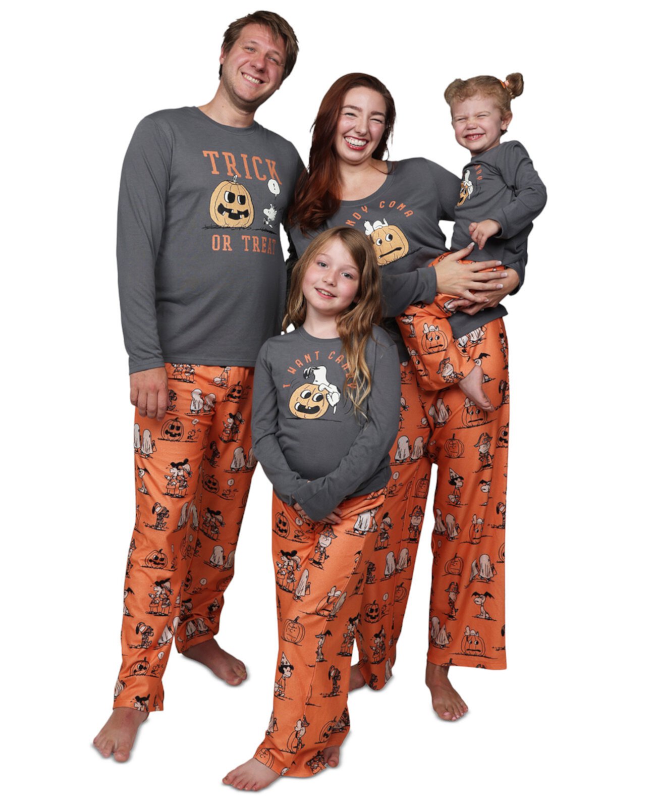 Подходящий мужской винтажный семейный пижамный комплект Snoopy & Friends на Хэллоуин Munki Munki