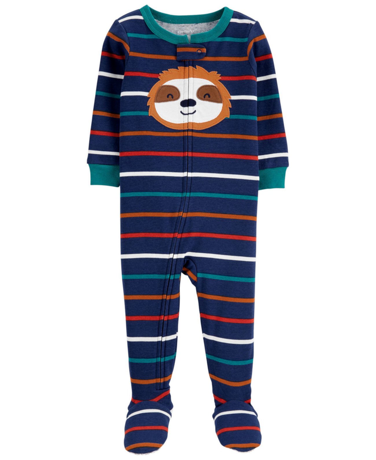 Цельнокроеная пижама из хлопка Footie для малышей Sloth Snug Fit Carter's