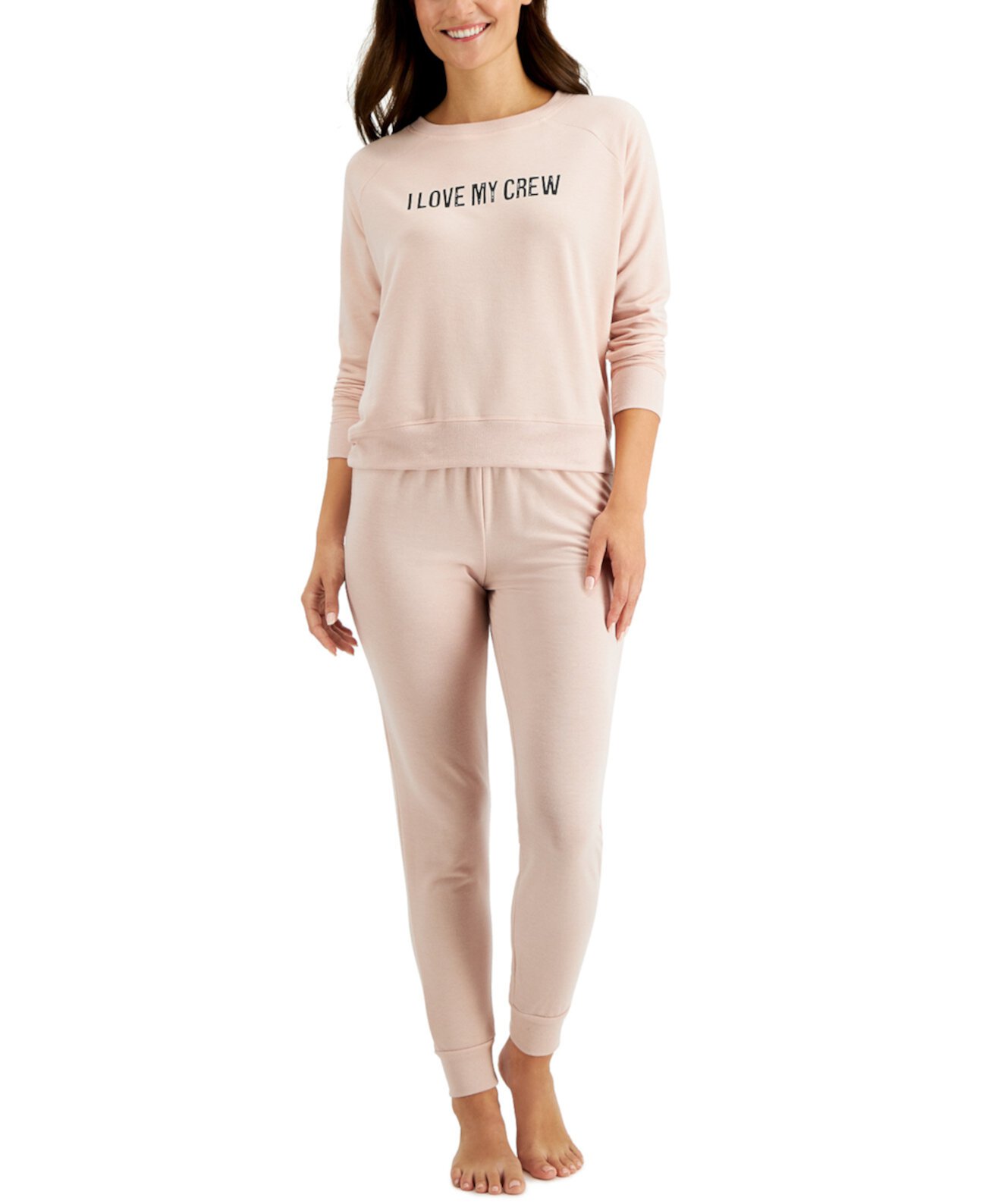 Женский семейный пижамный комплект Crew Love, созданный для Macy's Family Pajamas