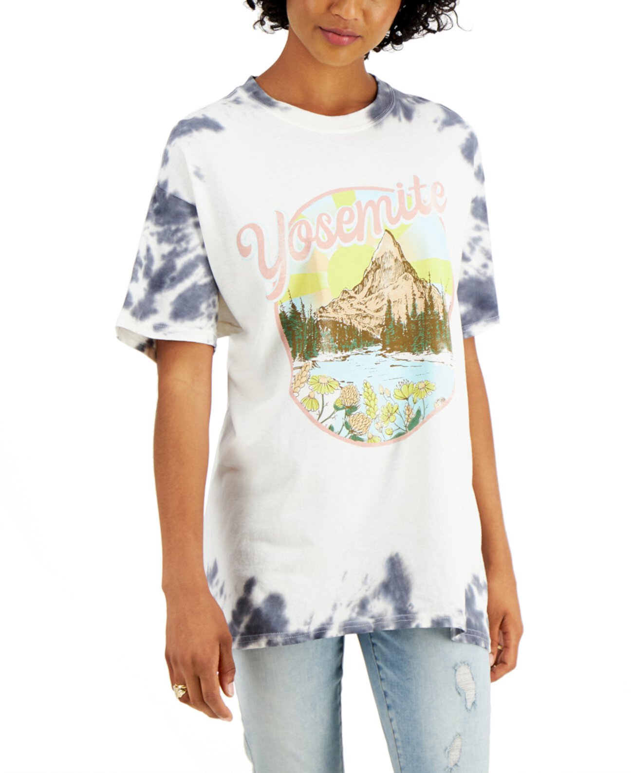 Хлопковая футболка Yosemite с принтом тай-дай для юниоров Love Tribe