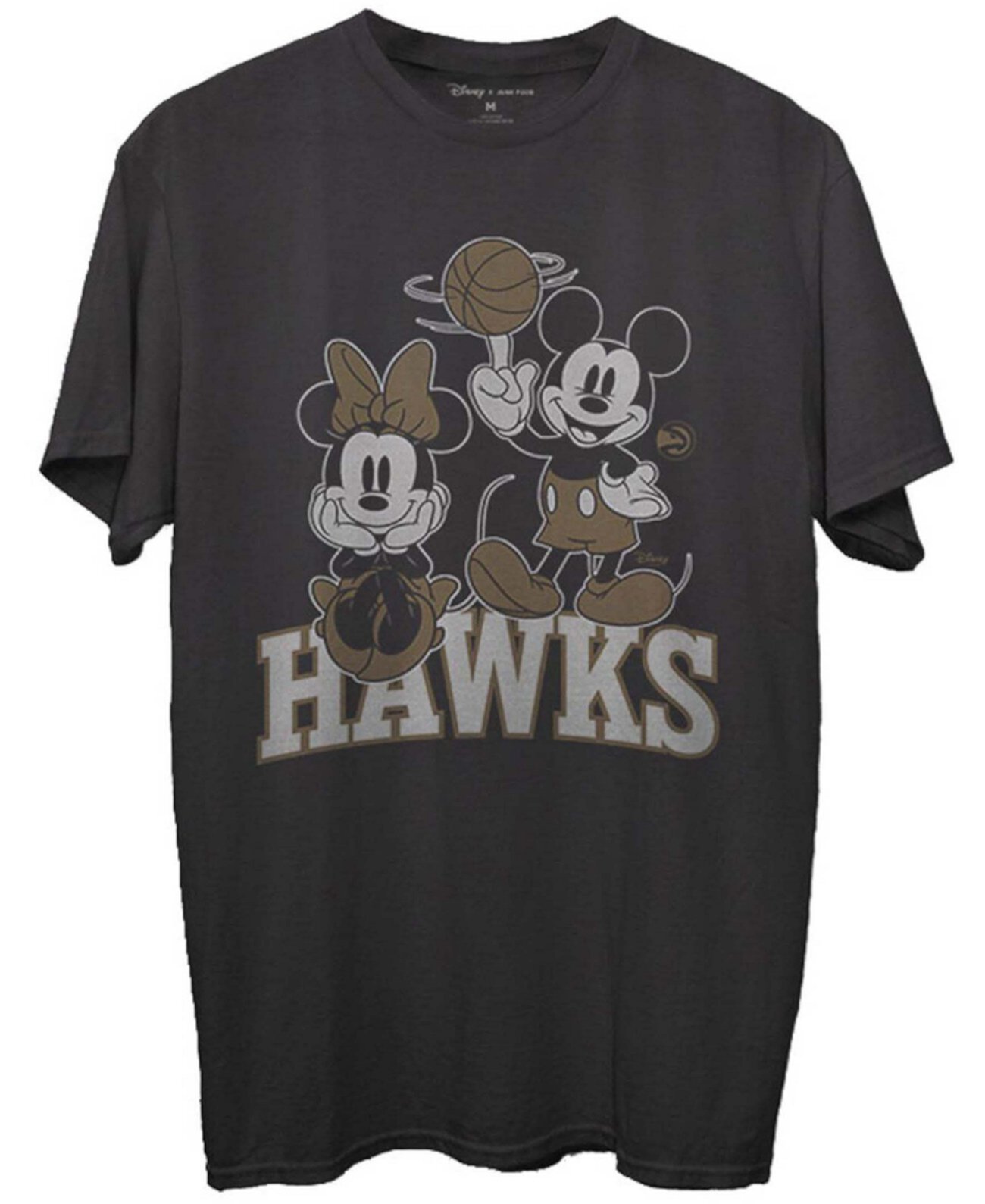 Мужская черная футболка Atlanta Hawks Disney Mickey Minnie 2020/21 City Edition Junk Food