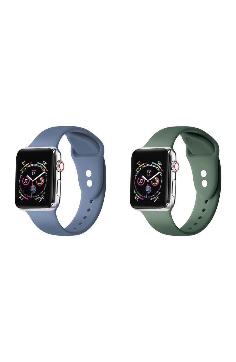 Силиконовые ремешки для Apple Watch - набор из 2 штук - 38 мм / 40 мм THE POSH TECH