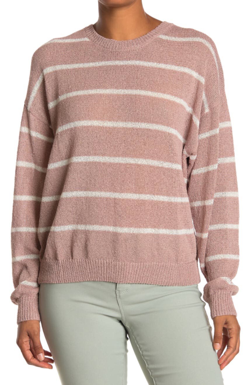 Полосатый вязаный пуловер-свитер Wishlist