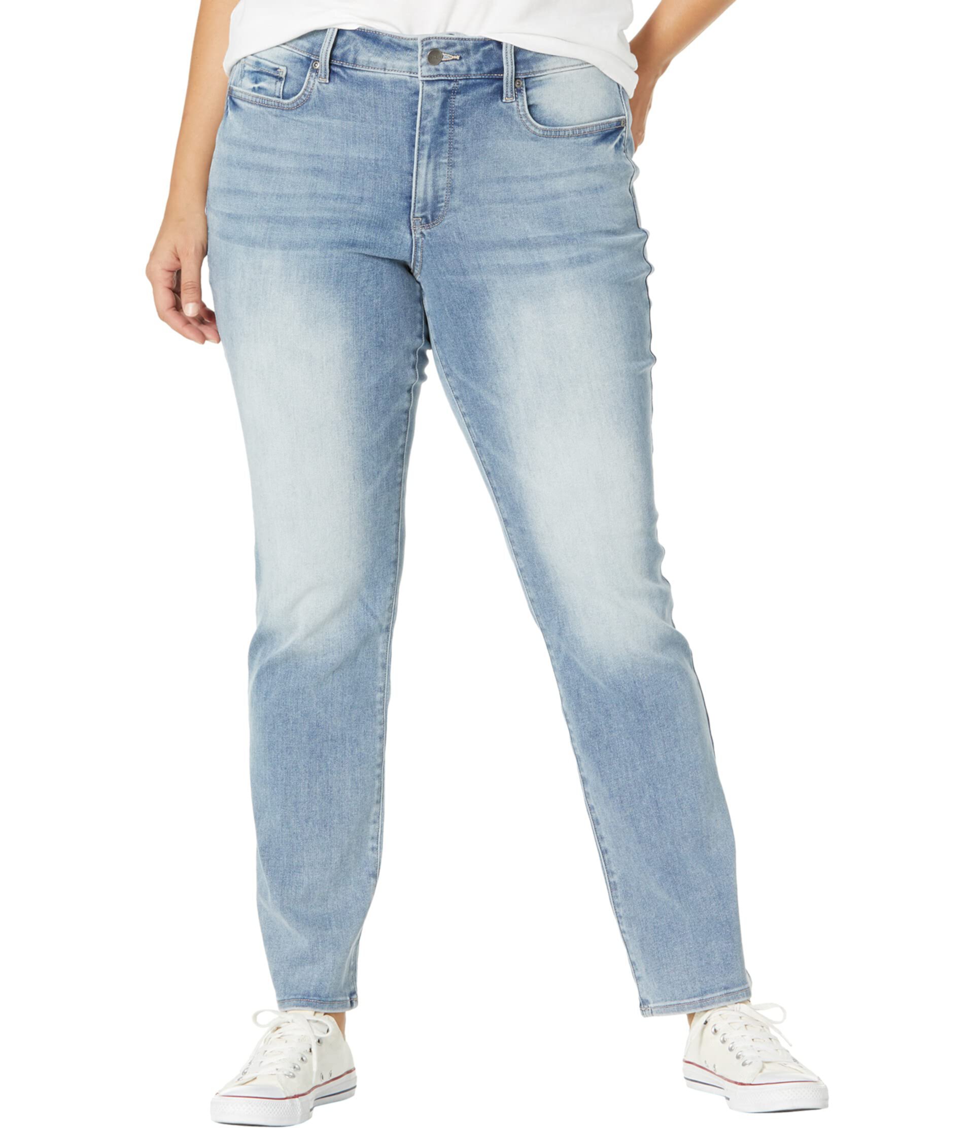 Plus Size Marilyn Straight Jeans in Seashore Nydj