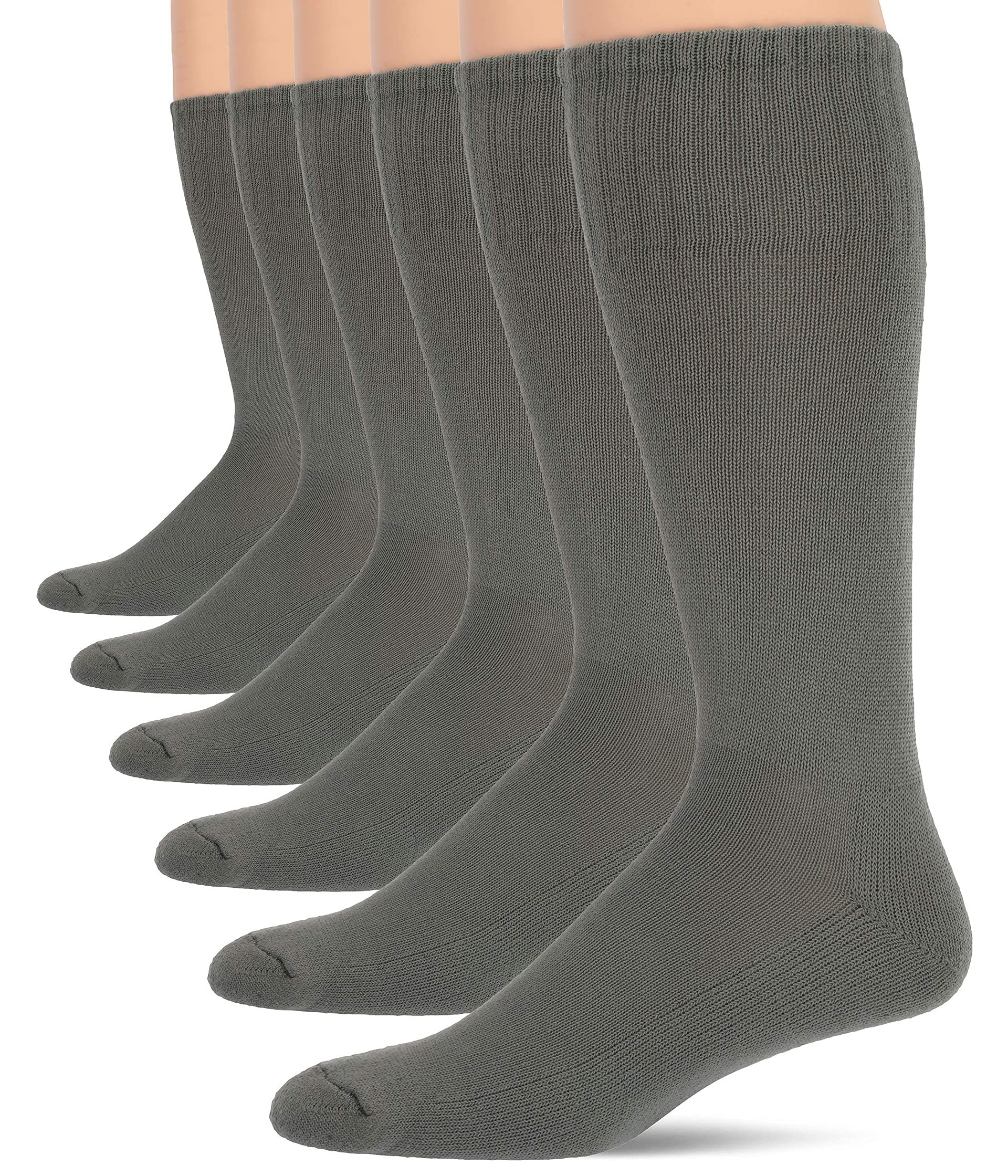 Мужские носки для боевых экипажей в рубчик в стиле милитари, 6 шт. в упаковке Jefferies Socks