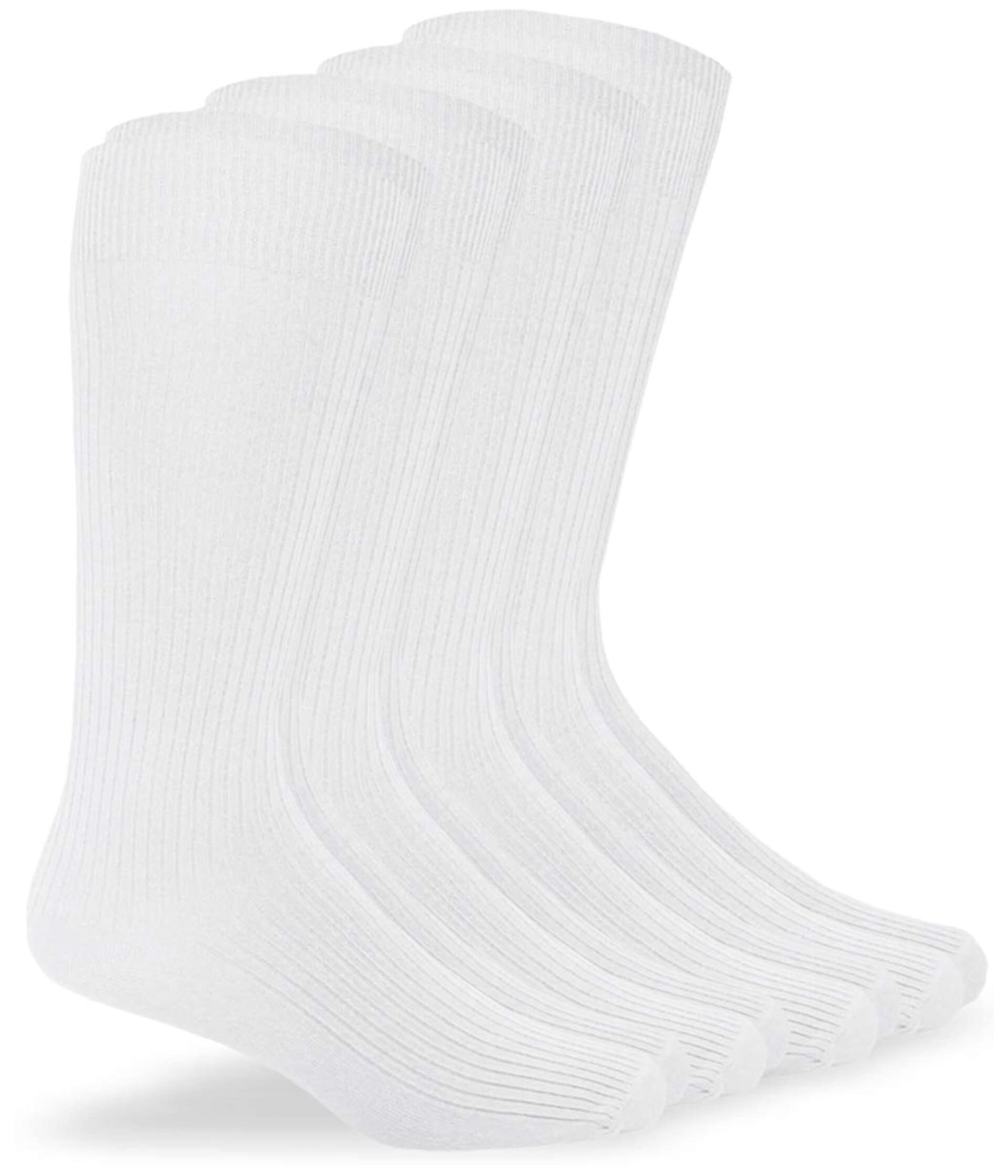 Мужские и женские классические носки до середины икры из микрофибры и нейлоновой резинки унисекс Jefferies, 4 шт. Jefferies Socks