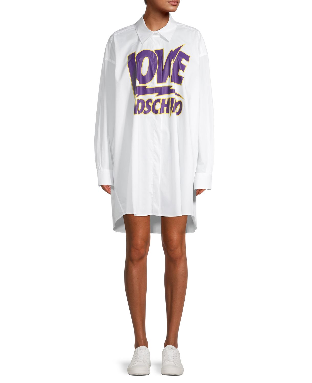 Платье-рубашка с логотипом LOVE Moschino