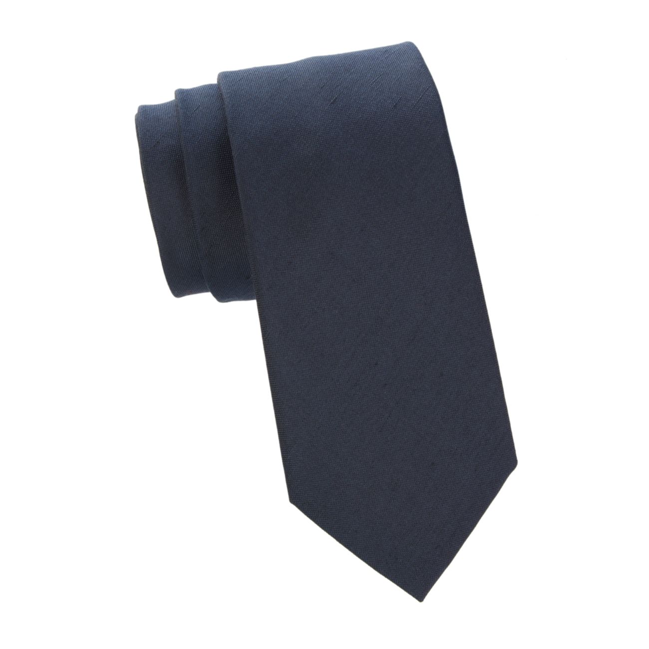 Фактурный галстук из шелка и льна Brioni