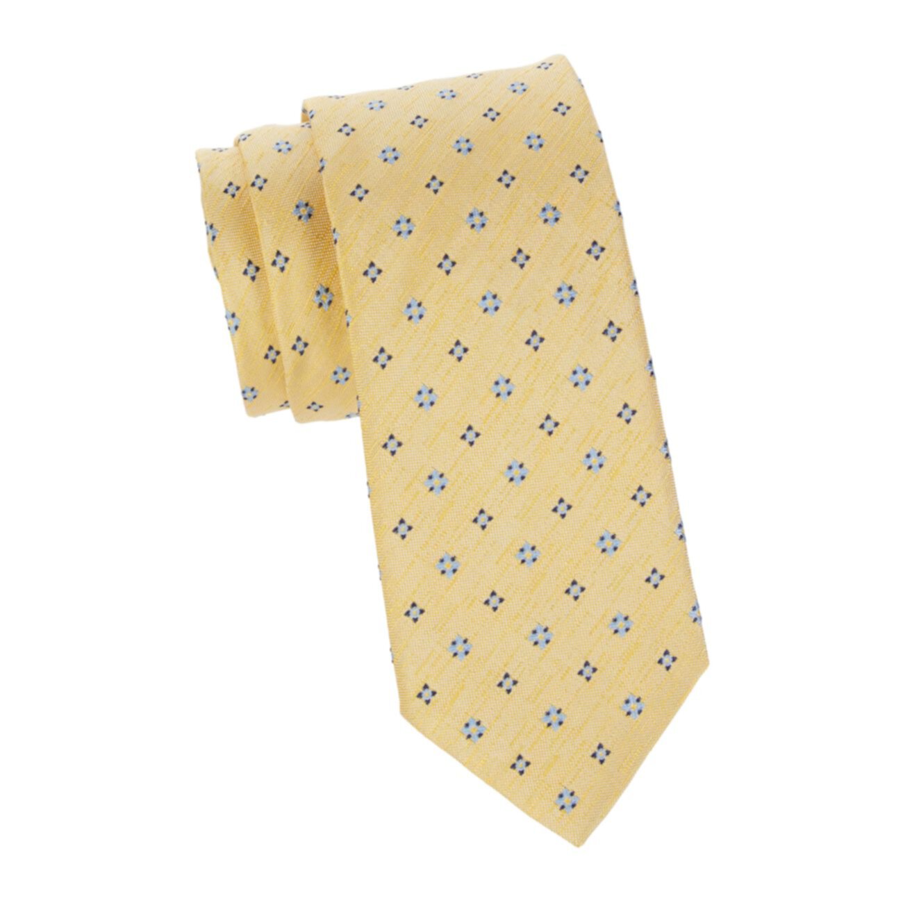 Цветочный шелк & amp; Льняной галстук Brioni
