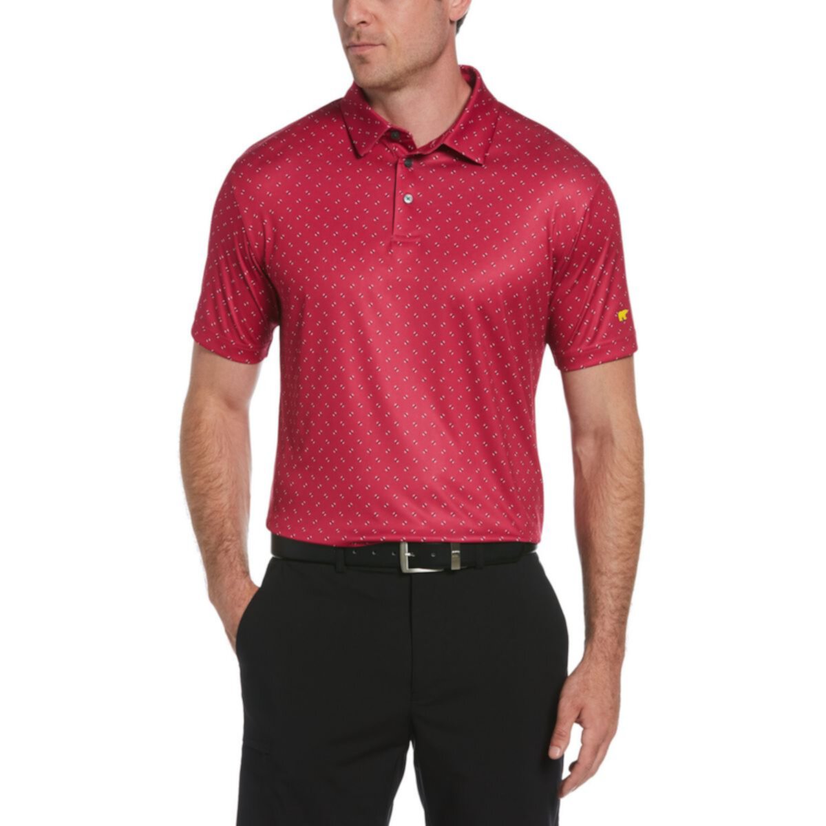 Мужская футболка-поло для гольфа с геометрическим рисунком Jack Nicklaus StayDri Classic Fit Jack Nicklaus