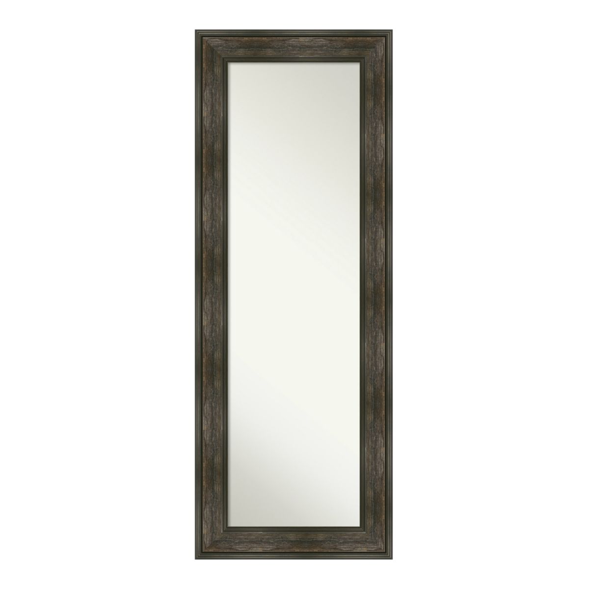 Amanti Art Rail Rustic Char Full Length Over-The-Door Mirror Amanti Art