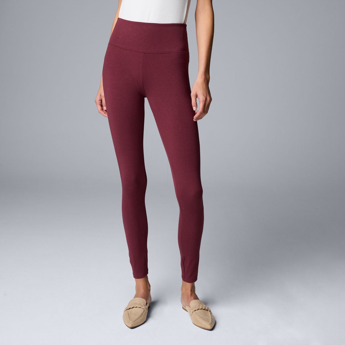 Женские Повседневные брюки Simply Vera Vera Wang Shaping High Rise Leggings Simply Vera Vera Wang