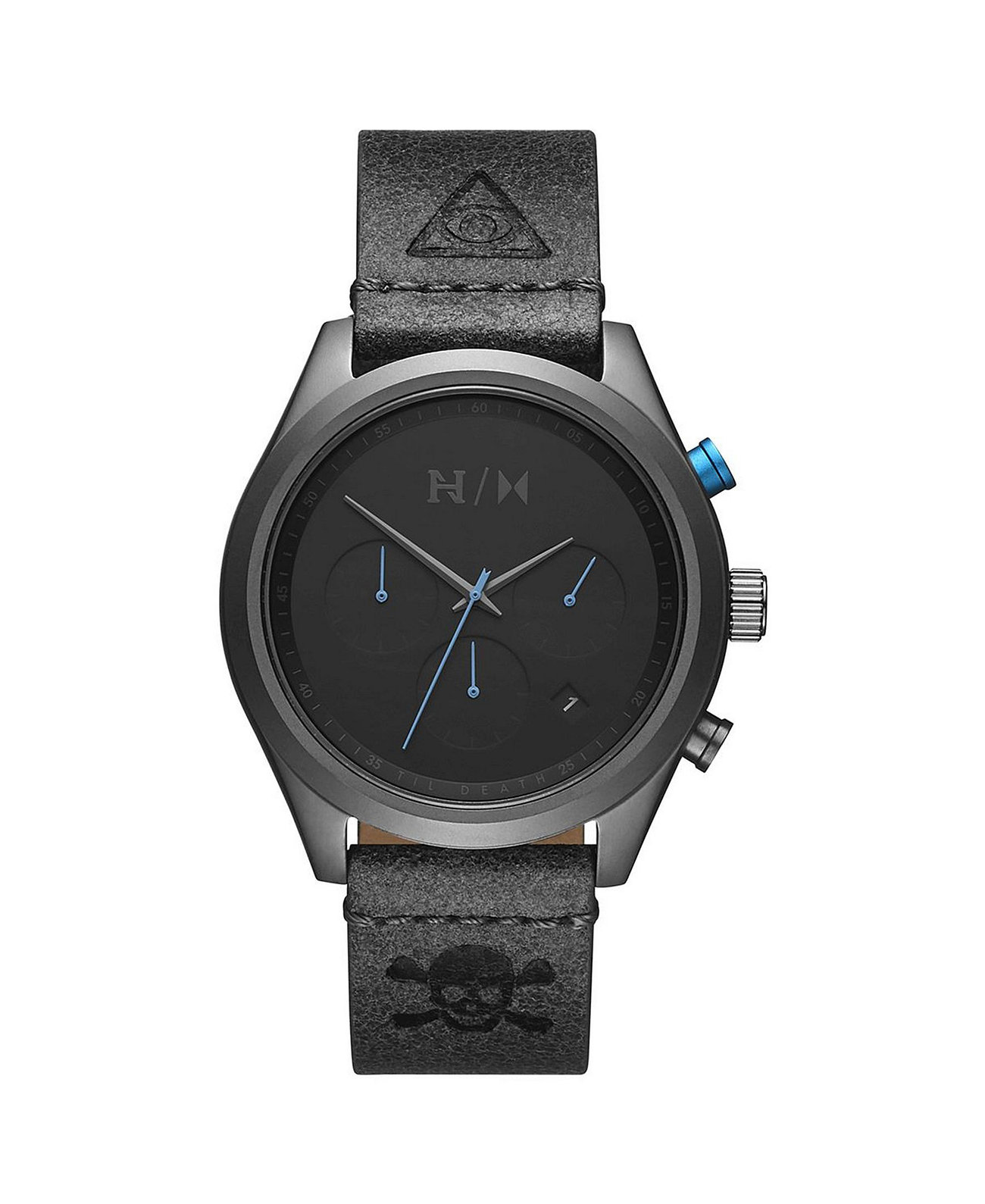 Мужские часы Nyjah Edition с серым кожаным ремешком 41 мм MVMT