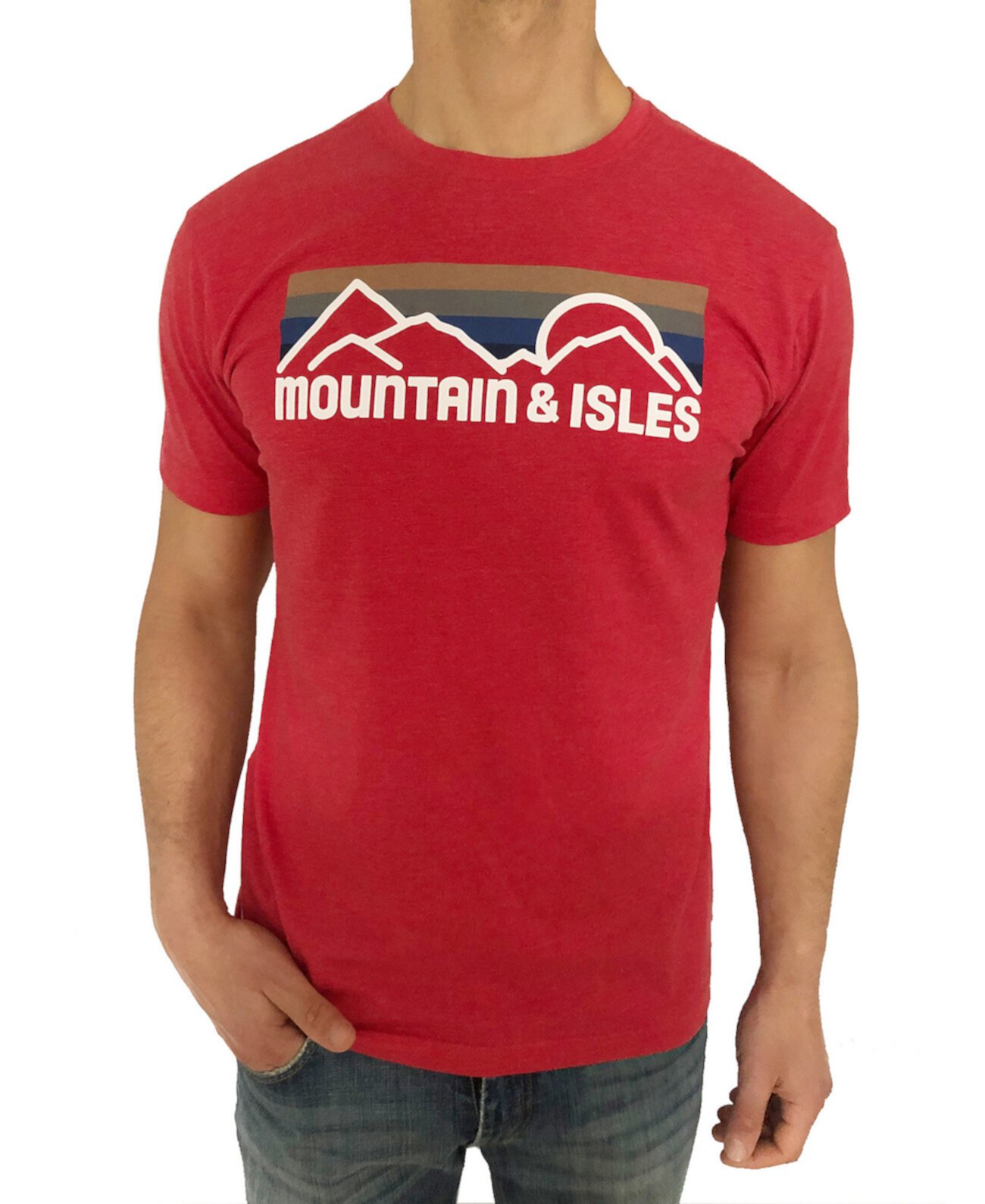 Мужская футболка с рисунком в стиле 70-х Mountain And Isles
