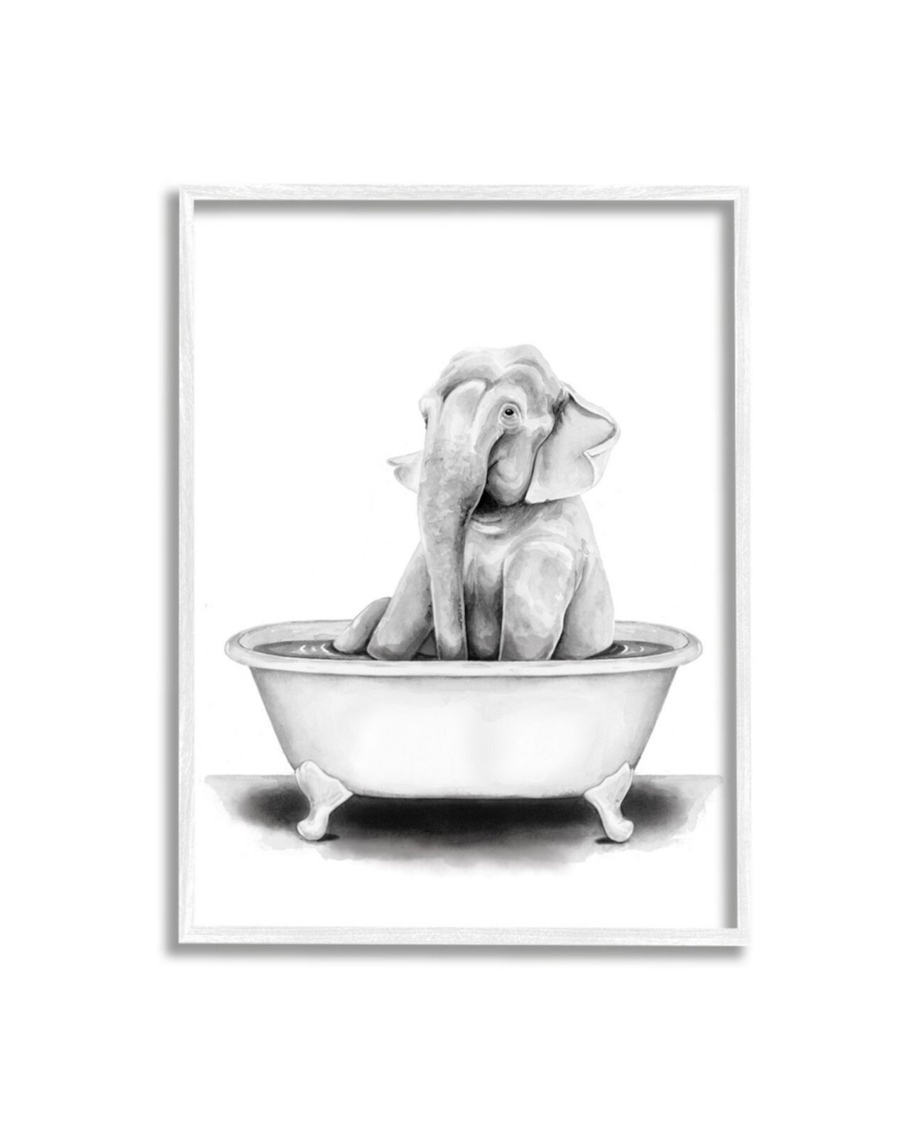 Животные в ванной Постер