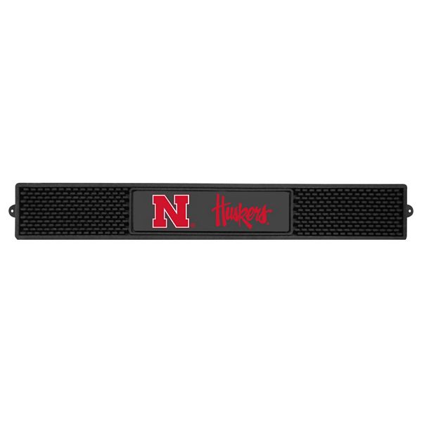 Резиновый подстаканник с логотипом Nebraska Cornhuskers, 3.5'' x 60 см, легкий в уходе Fanmats